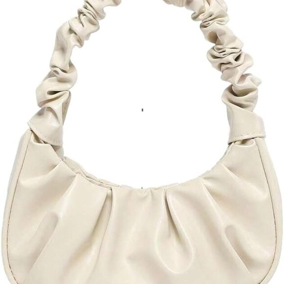 Handbags - Women's Mini Purse Pleated Shoulder Bag Small Ruched Hangbags Cute Hoto Denim Cl